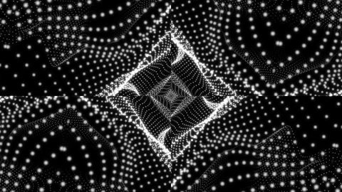 Simmetry rectangular fractal pattern Stock Footage 260281080