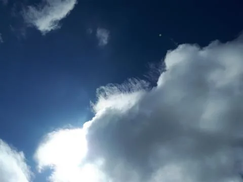 Simming clouds into the sky Stock Photos