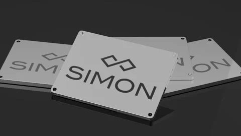 Simon Property Group logo Illustrative 3D Animation WorldClass Moving Symbol Stock Footage 262023167