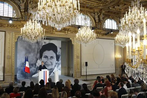 Simone Veil prize at the Elysee Palace on International Women's Day, Paris, Fra  Stock-Fotos