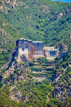 Simonopetra Monastery, Mount Athos Stock Photos