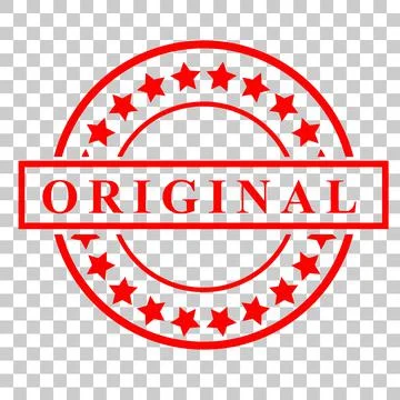Simpe Vector Red Circle Rubber Stamp Effect, Original, at Transparent Effect  Stock Illustration