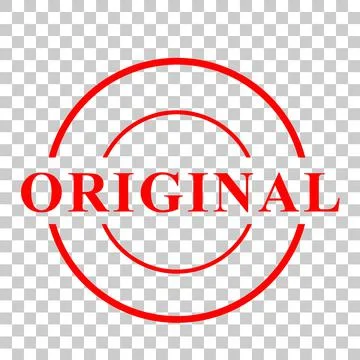 Simpe Vector Red Circle Rubber Stamp Effect, Original, at Transparent Effect  Stock Illustration