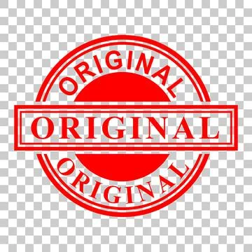 Simpe Vector Red Circle Rubber Stamp Effect, Original, at Transparent Effect  Stock Illustration