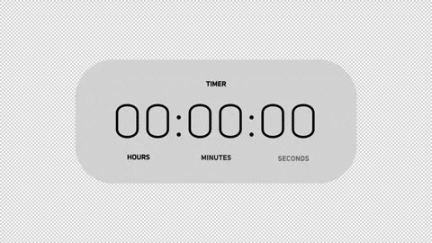 Simple 1 minute timer Stock Footage 341934446