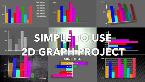 SIMPLE 2D BAR GRAPH PROJECT Stock After Effects