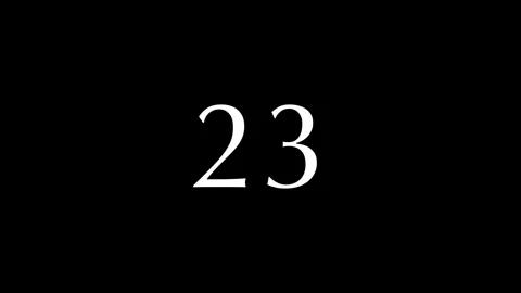 A simple 30 seconds countdown timer with white numbers on a black background. Stock Footage 277426727
