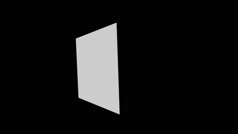 Simple 3d Cube Box Rotating Slightly Mask Stock Footage 143903044