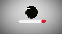 Simple 3D Earth Spin Corporate Logo Reveal Transition News Intro Stock After Effects