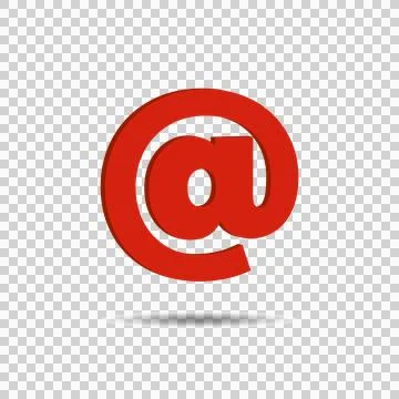 Simple 3D email  icon Stock Illustration