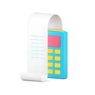 Simple 3d isometric modern electronic device POS terminal for paying buying r Stock Illustration