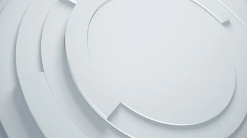 Simple 3d render abstract background with white circles. Видео 132134653