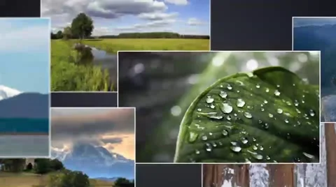 Simple 3d Slideshow After Effects stock