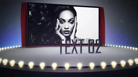 Simple 3D Stage Flythrough 스톡 After Effects