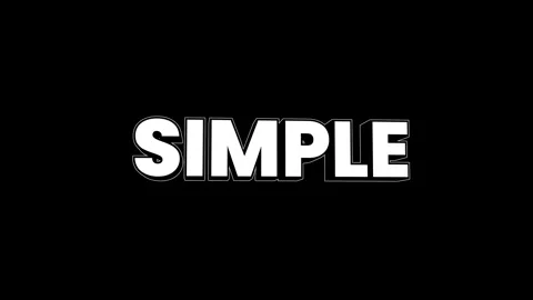 Simple 3d title text animation isolated on black background Vídeos de archivo 329954400