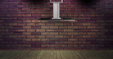 Simple 4K Brick News Background Loop Video stock 64534598