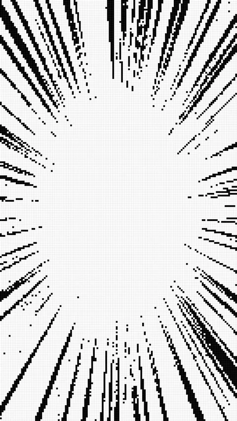 Simple 8-bit style manga concentrated line animation Stock Footage 314043561