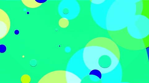 Simple abstract 4k looped flat style background with circles that change their Stock Footage 133214162