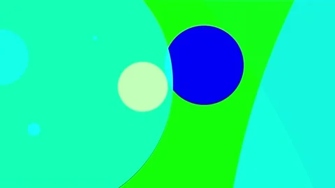 Simple abstract 4k looped flat style background with circles that change their Stock Footage 138084515