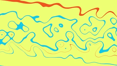 Simple Abstract Animation With Liquid Elements Fluid Colorful Video stock 125362823