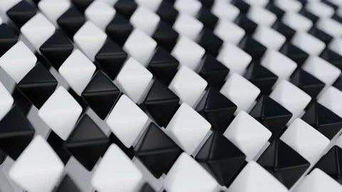 Simple abstract background of animated cubes Stockbeeldmateriaal 145432794