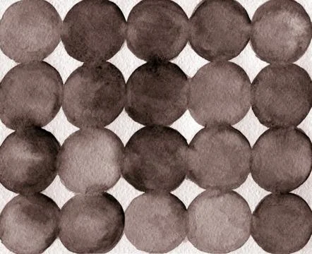 Simple abstract background with bubbles, falling confetti. Watercolor dots. Illustrazione stock