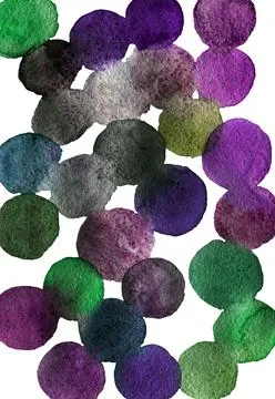 Simple abstract background with bubbles, falling confetti. Stock Illustration