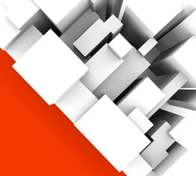 Simple abstract background with red triangle Stock Illustration