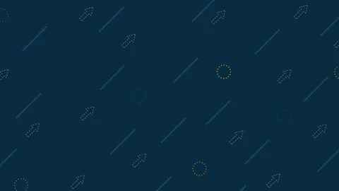 Simple abstract background with trendy geometric retro elements. Looped motion Stock Footage 95749907