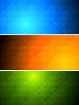 Simple abstract banners with square texture. Eps 10 Simple abstract banner... Stock Photos