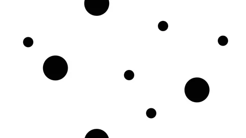 Simple abstract black and white animation Stock Footage 202603982
