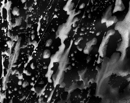 Simple abstract black and white watercolor, graphite background. Stock Illustration