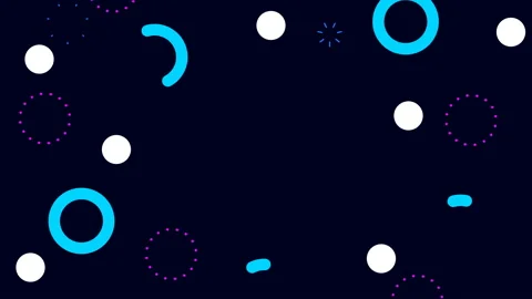 Simple abstract blue background with trendy geometric retro elements. Looped Stock Footage 95749944