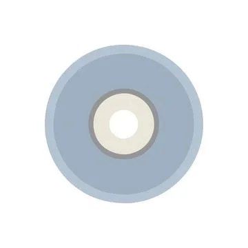 Simple abstract cd or dvd disc with gray and white colors Stock Illustration