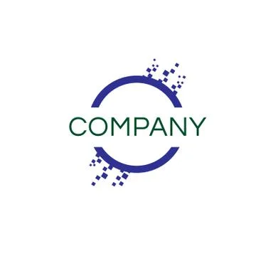 Simple abstract circle logo Stock Illustration