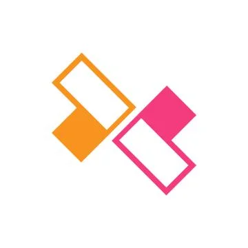 Simple Abstract Direction Arrow Symbol Design Stock Illustration