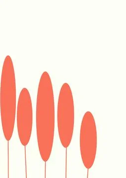 Simple abstract drawing, minimal design with space for text Stock Illustration