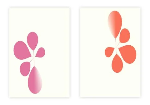 Simple abstract drawing, minimal design Stock Illustration