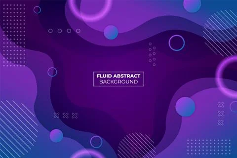Simple Abstract Dynamic Overlapped Fluid Soft Gradient Purple Background With Stock Illustration