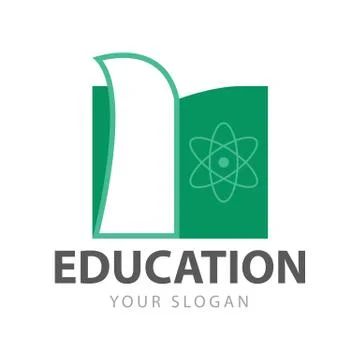 Simple Abstract Education Book Logo Vector Graphic Stock Illustration