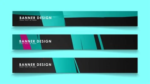 Simple abstract geometric banners with simple geometric banner spray vector b Illustrazione stock