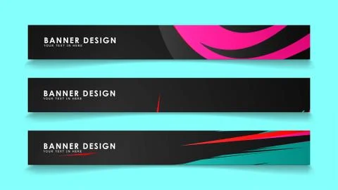 Simple abstract geometric banners with simple geometric banner spray vector b Illustrazione stock