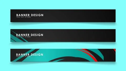Simple abstract geometric banners with simple geometric banner spray vector b Stock Illustration
