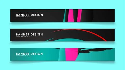 Simple abstract geometric banners with simple geometric banner spray vector b Stock Illustration