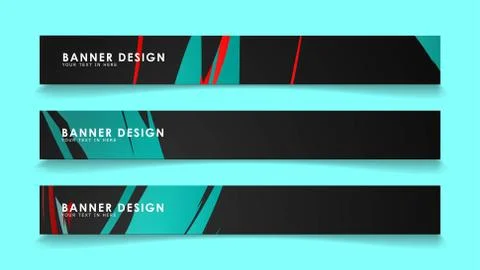 Simple abstract geometric banners with simple geometric banner spray vector b Illustrazione stock