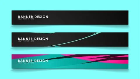 Simple abstract geometric banners with simple geometric banner spray vector b Illustrazione stock