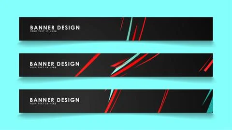 Simple abstract geometric banners with simple geometric banner spray vector b Illustrazione stock