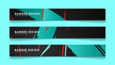 Simple abstract geometric banners with simple geometric banner spray vector b Illustrazione stock