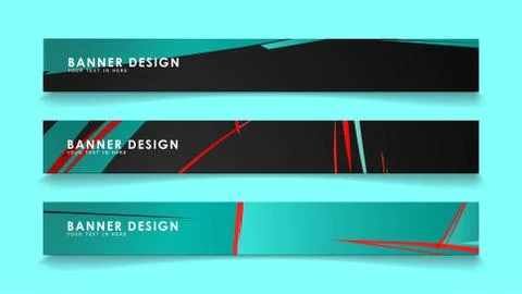 Simple abstract geometric banners with simple geometric banner spray vector b Stockillustratie