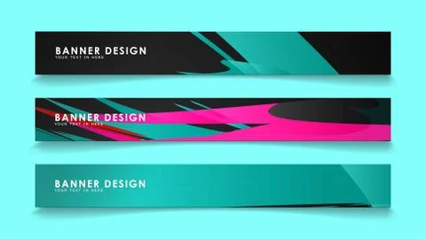 Simple abstract geometric banners with simple geometric banner spray vector b Illustrazione stock